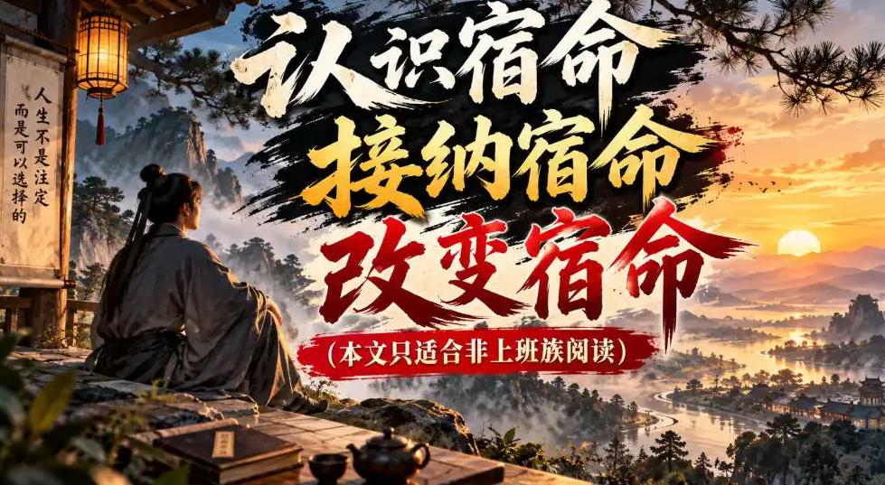 某公众号付费文章：认识宿命，接纳宿命，改变宿命(本文只适合非上班族阅读) 图1