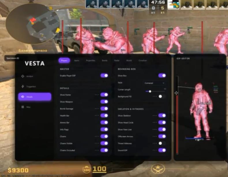 CS2 Vesta透视自喵扳机雷达多功能助手v1.1.7