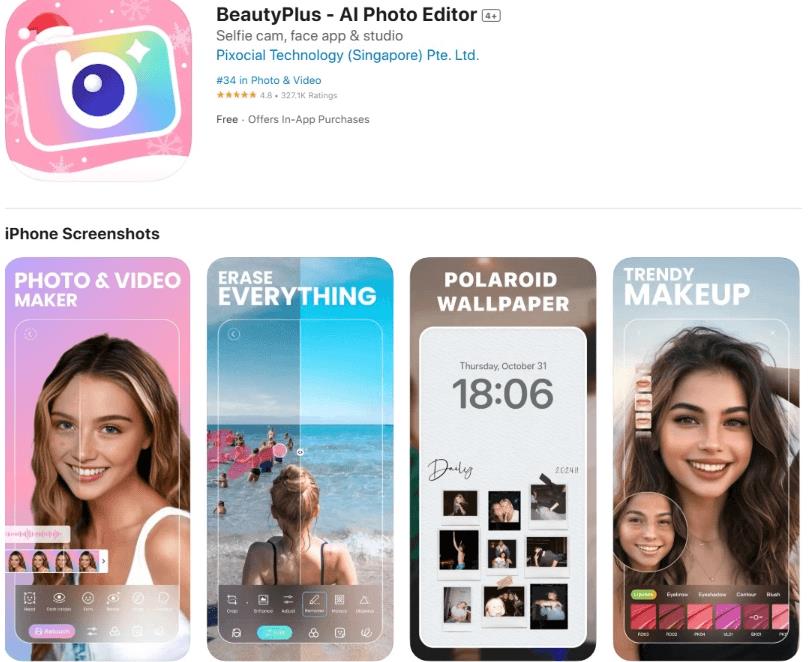 BeautyPlus_7.47.0_Ai智能美颜照片和视频编辑器 图1